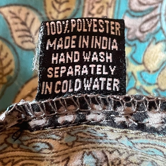 Fashion Fuse boho top/dress; multi color (mostly blues and golds); size small - Picture 4 of 4